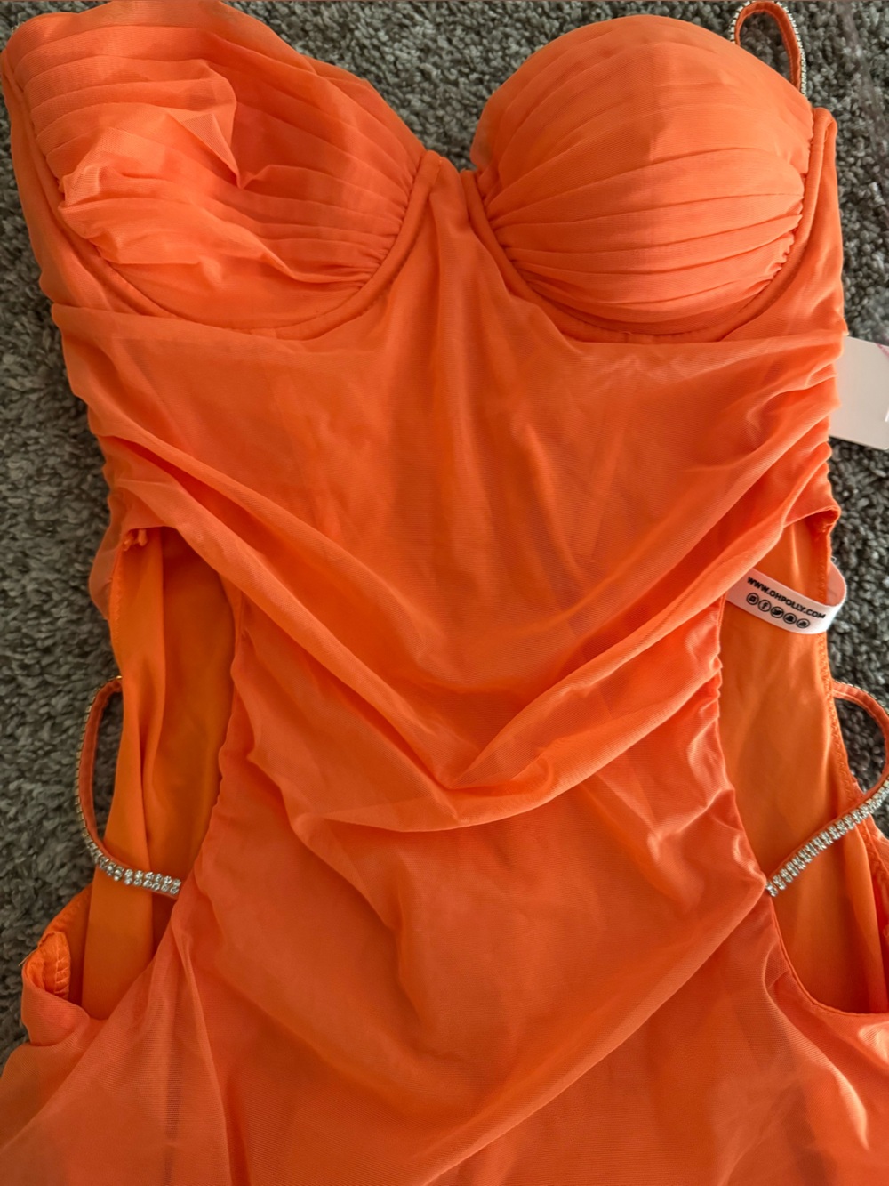 Oh Polly Orange Mini Dress